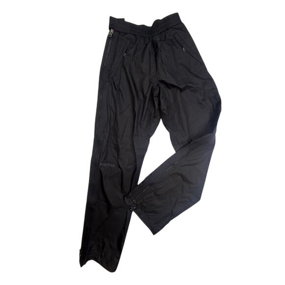 Marmot Pants - Marmot Waterproof Shell Pants Women’s Small Black Ripstop Full Zip Adjustable